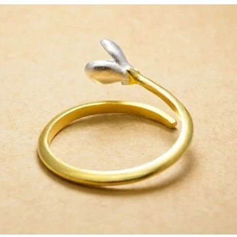 Just Be Mine Roman Gold Antique Ring on Sterling Silver Vista Shops