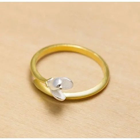 Just Be Mine Roman Gold Antique Ring on Sterling Silver Vista Shops