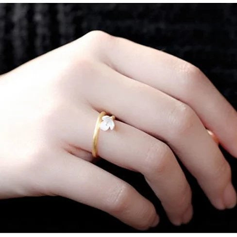 Just Be Mine Roman Gold Antique Ring on Sterling Silver Vista Shops