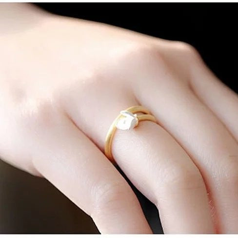 Just Be Mine Roman Gold Antique Ring on Sterling Silver Vista Shops