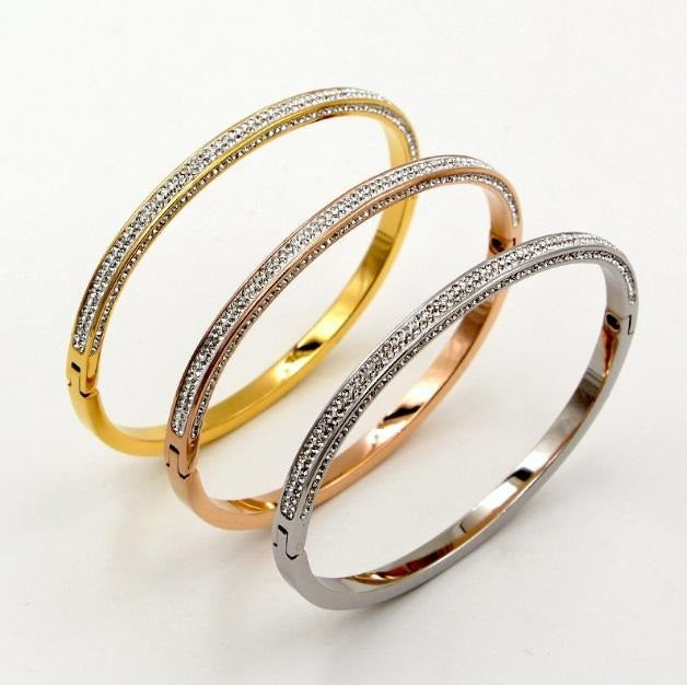 Million Bucks Bracelet in Gold Rose Gold And Silver Overlay