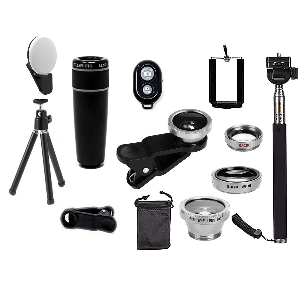 11 in 1 Smartphone Camera Lens Kit Vista Shops