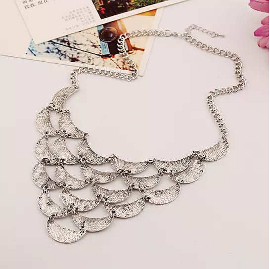 Many Moons Crescent Necklace With Antique Finish Vista Shops