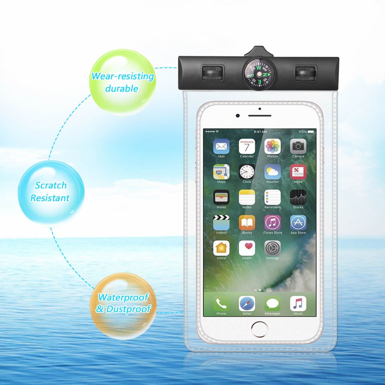 AQUA POUCH - Waterproof Pouch for your Smartphone and your Essentials Vista Shops