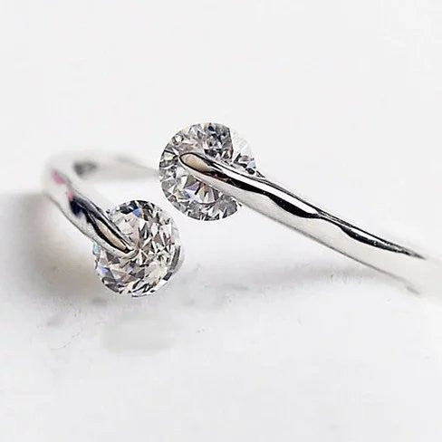 Match Made in Heaven Rings in Rose Gold and Pink Diamond Crystals Vista Shops
