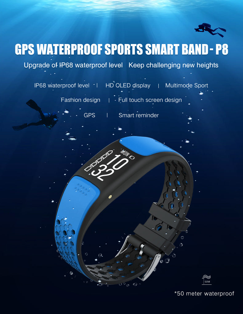 Smart Fit Sporty Fitness Tracker and Waterproof Swimmers Watch Vista Shops