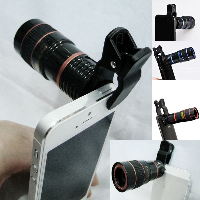 Telephoto PRO Clear Image Lens Zooms 8 times closer! For all Smart Phones & Tablets with Camera Vista Shops